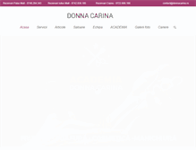 Tablet Screenshot of donnacarina.ro